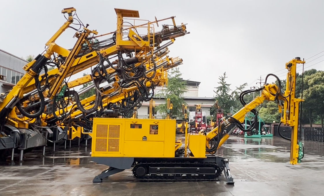 170L Hydraulic Oil Tank Capacity Underground Mining Drill Rig với động cơ điện 55kw